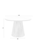 Round Wood Dining Table | DF Almira | Dutchfurniture.com