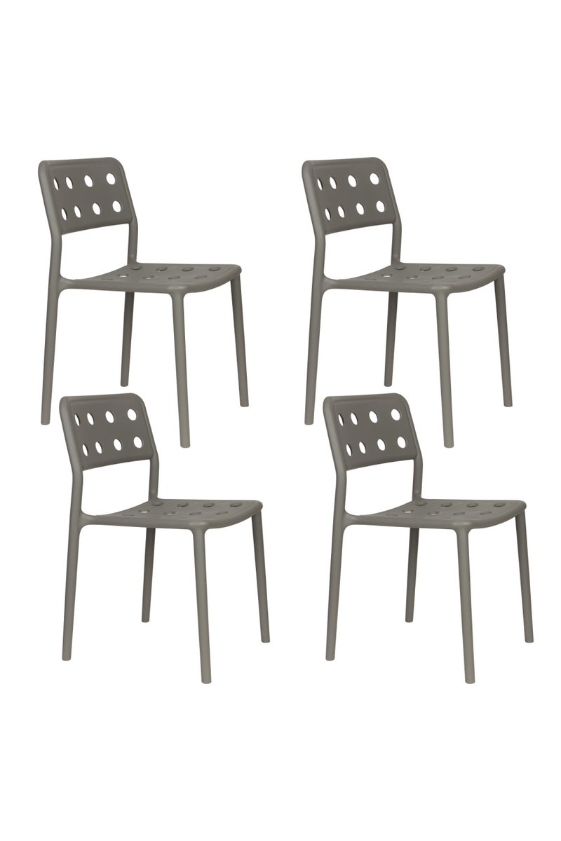 Perforated Outdoor Chair Set (4) | DF Serra | Dutchfurniture.com