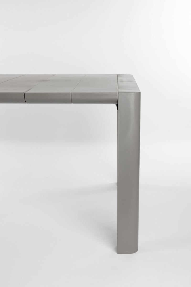 Gray Steel Outdoor Dining Table | DF Alban | Dutchfurniture.com