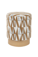 Beige Patterned Stool | DF Ziggy | Dutchfurniture.com