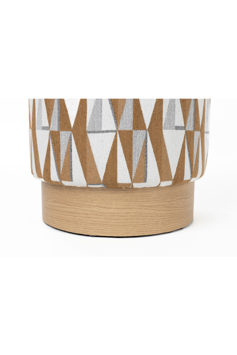 Beige Patterned Stool | DF Ziggy | Dutchfurniture.com