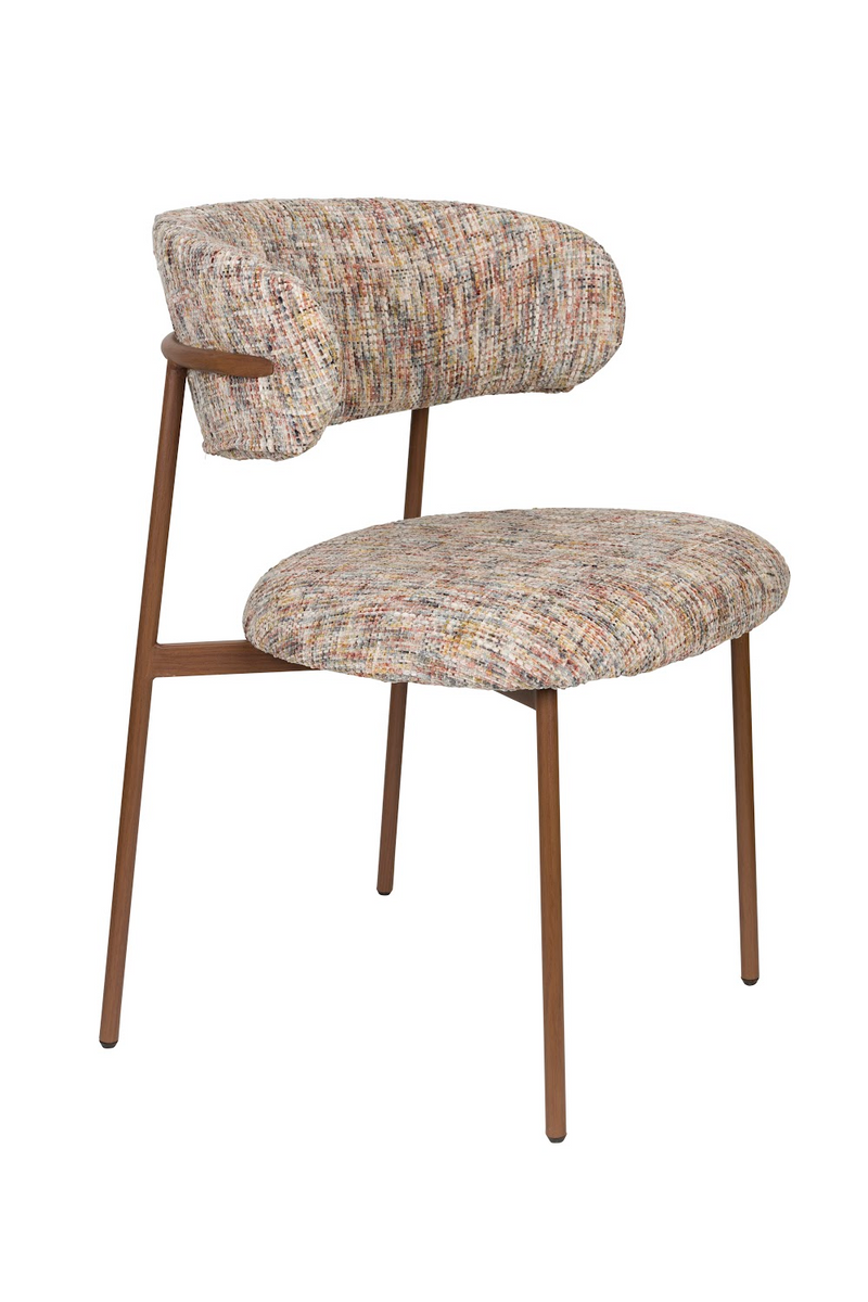 Iron Framed Curve Dining Chairs (2) | DF Claes | Dutchfurniture.com