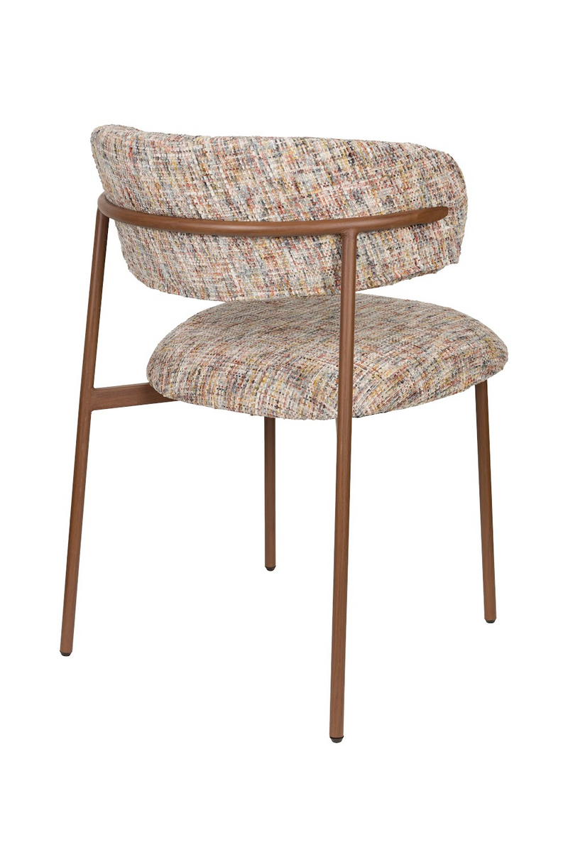 Iron Framed Curve Dining Chairs (2) | DF Claes | Dutchfurniture.com