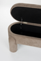 Gray Oval Storage Bench | DF Orly | Dutchfurniture.com