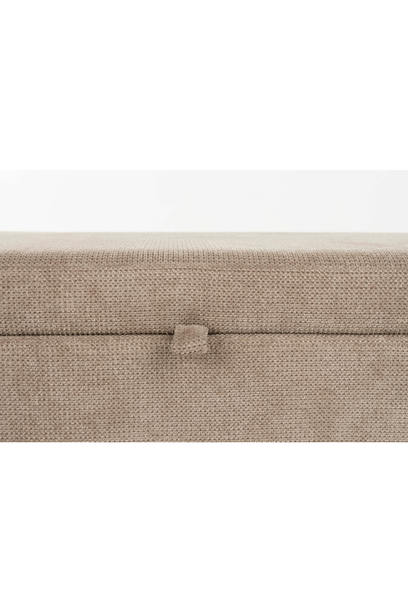 Gray Oval Storage Bench | DF Orly | Dutchfurniture.com