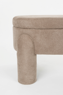 Gray Oval Storage Bench | DF Orly | Dutchfurniture.com