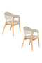 Oak Framed Dining Armchairs (2) | DF Indy | Dutchfurniture.com