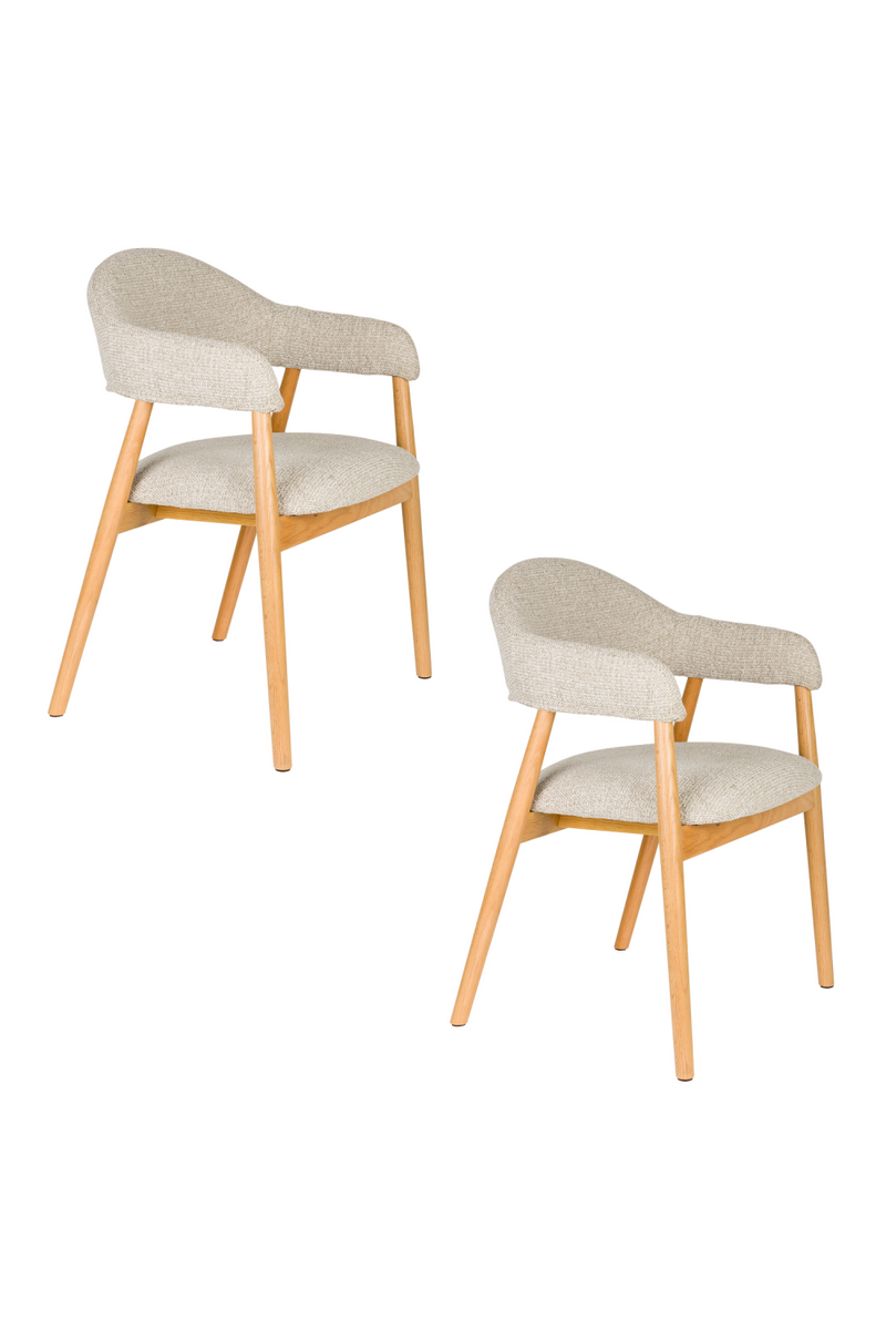 Oak Framed Dining Armchairs (2) | DF Indy | Dutchfurniture.com