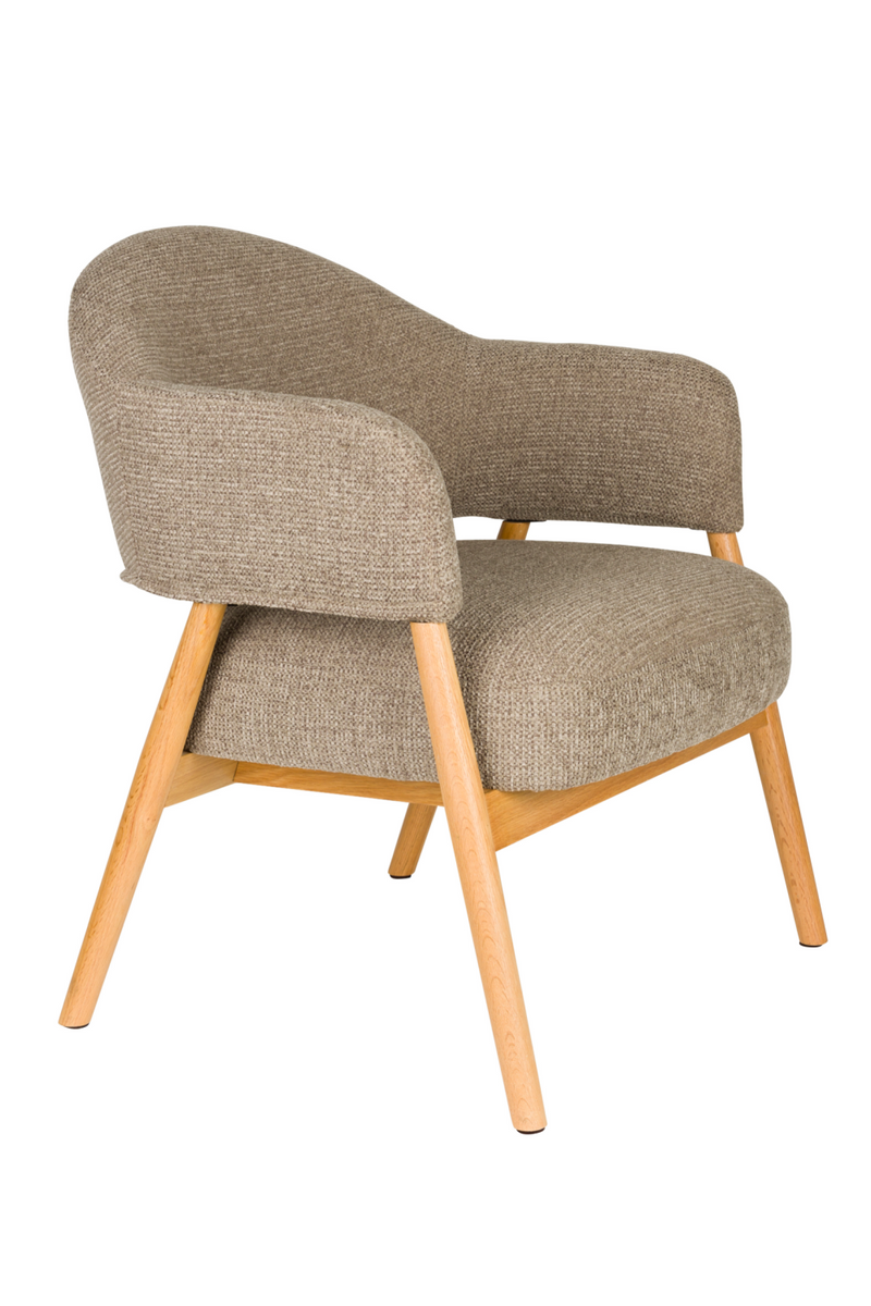 Oak Framed Lounge Chair | DF Indy | Dutchfurniture.com