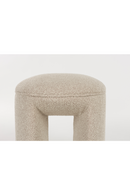 Beige Upholstered Stool | DF Noxx | Dutchfurniture.com