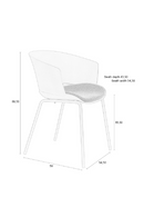 Curved Modern Dining Chair Set (4) | DF Jessica | Dutchfurniture.com