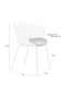 Curved Modern Dining Chair Set (4) | DF Jessica | Dutchfurniture.com