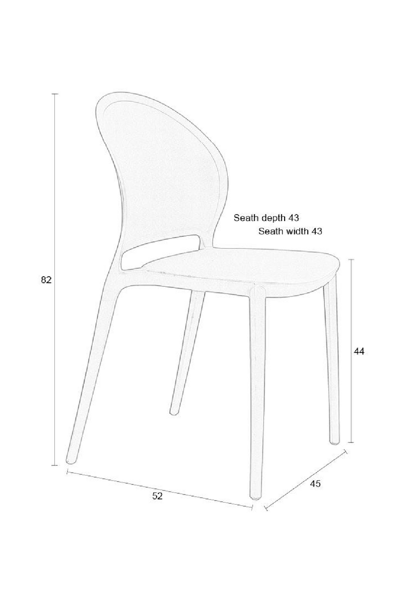 Stackable Outdoor Dining Chair (4) | DF Sjoerd | Dutchfurniture.com