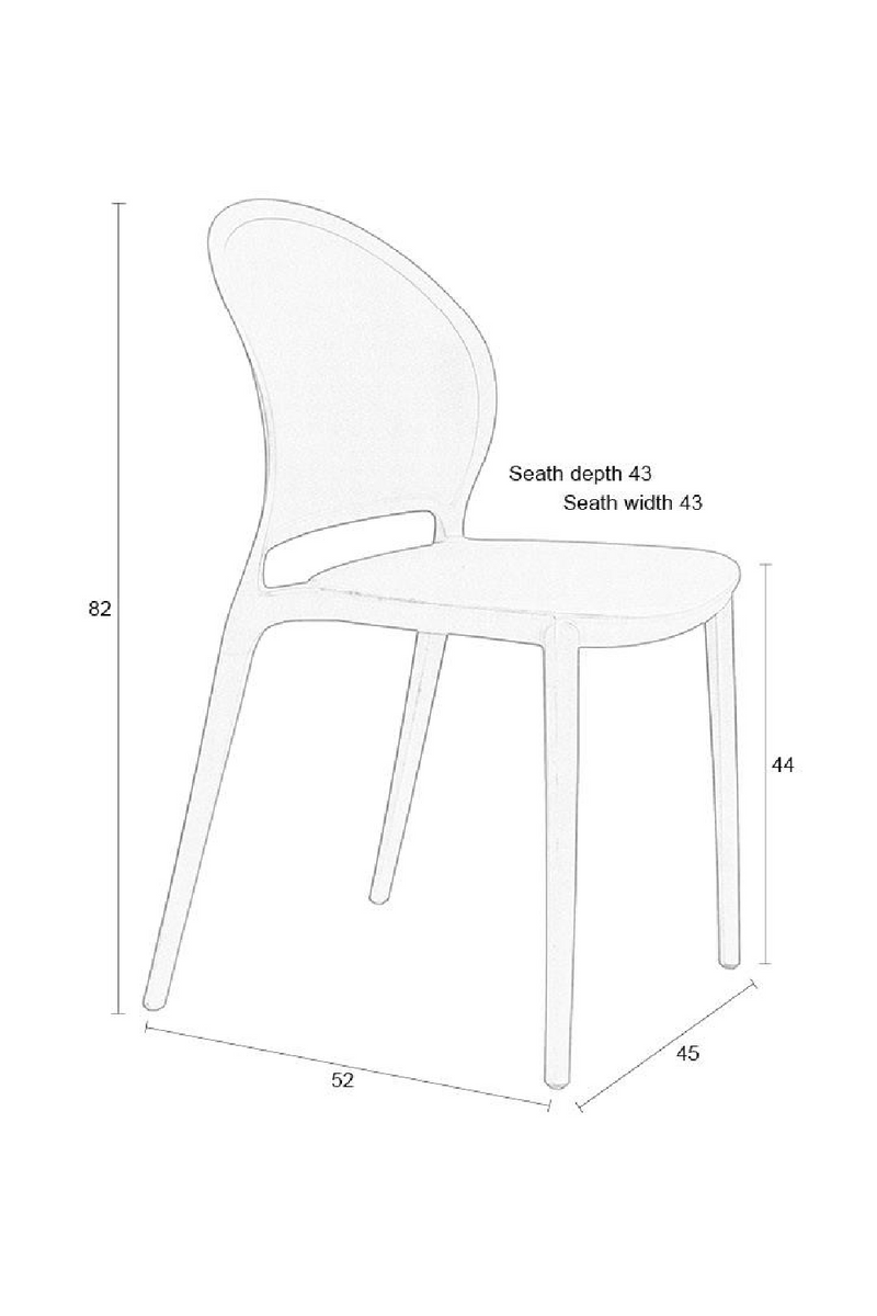 Stackable Outdoor Dining Chair (4) | DF Sjoerd | Dutchfurniture.com