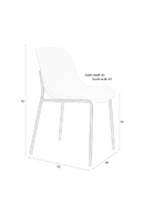 White Shell Dining Chairs (2) | DF Wheat | Oroatrade.com