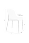 White Shell Dining Chairs (2) | DF Wheat | Oroatrade.com