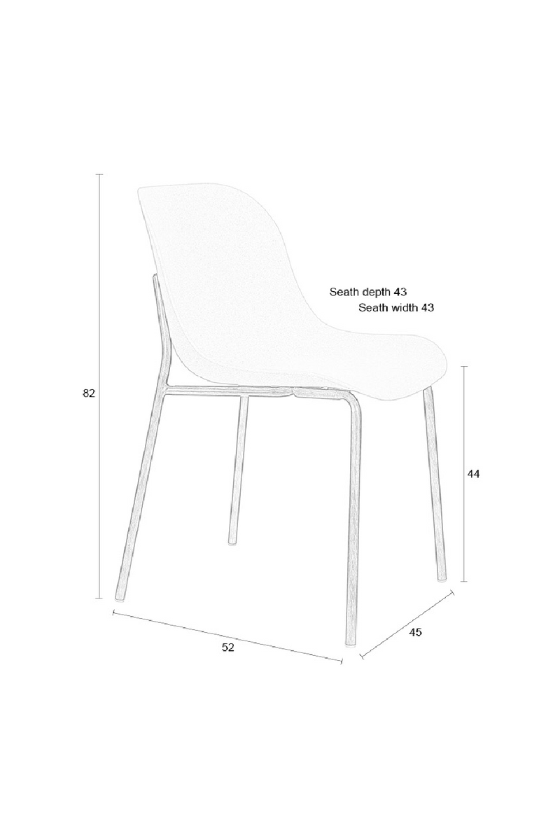 White Shell Dining Chairs (2) | DF Wheat | Oroatrade.com