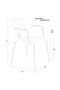 Modern Minimalist Dining Armchairs (2) | DF Bouton | Dutchfurniture.com