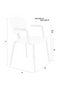 Modern Minimalist Dining Armchairs (2) | DF Bouton | Dutchfurniture.com