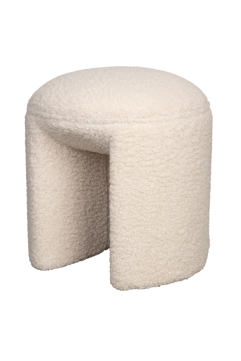 White Upholstered Stool | DF Noxx | Dutchfurniture.com