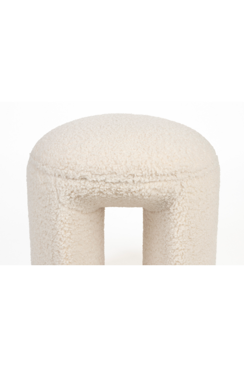 White Upholstered Stool | DF Noxx | Dutchfurniture.com