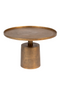 Antique Gold Pedestal Coffee Table | DF Mason