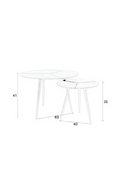 Black Aluminum Side Tables (2) | DF Kourdebour | Dutchfurniture.com
