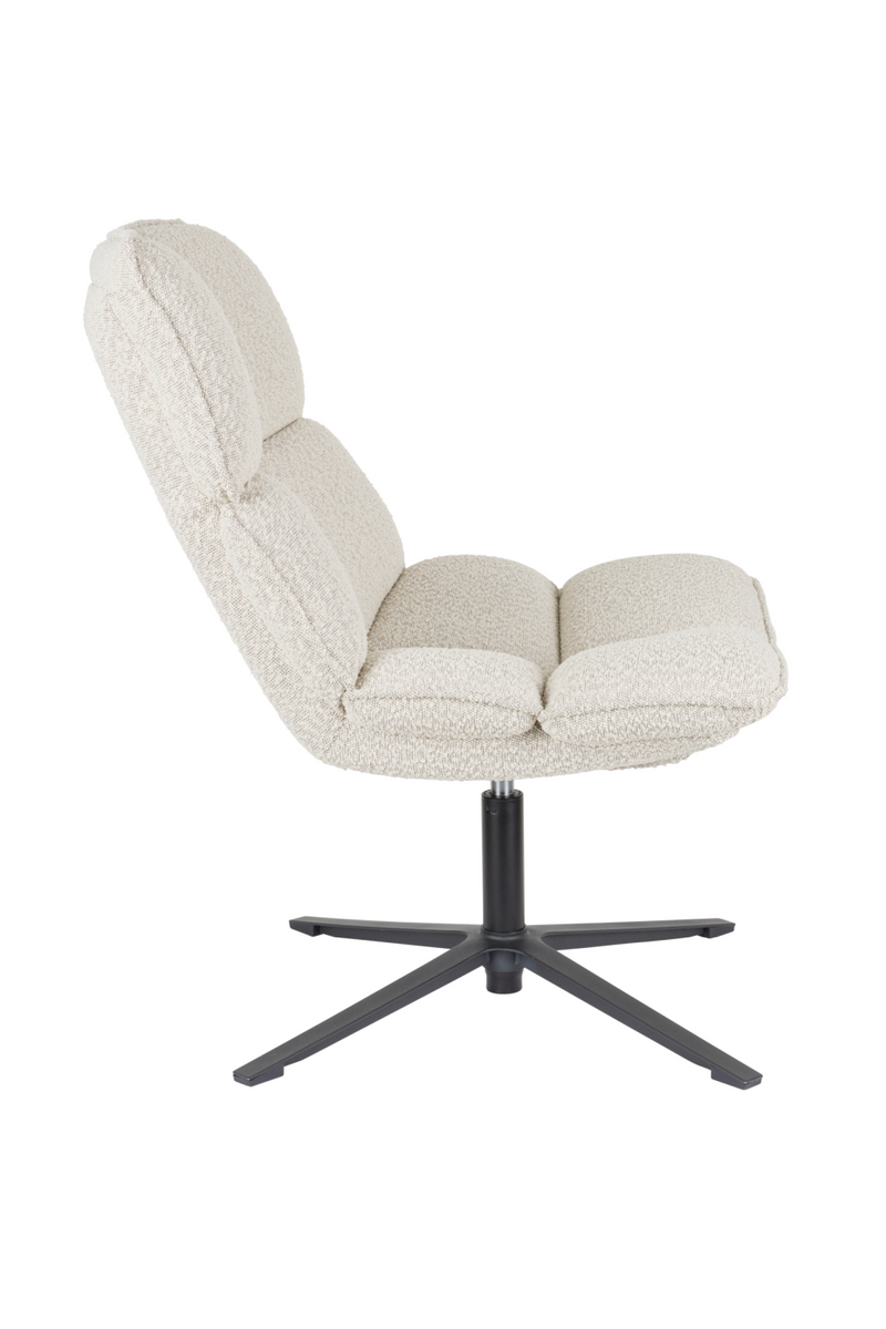 Channeled White Lounge Chair | DF Bros | Dutchfurniture.com