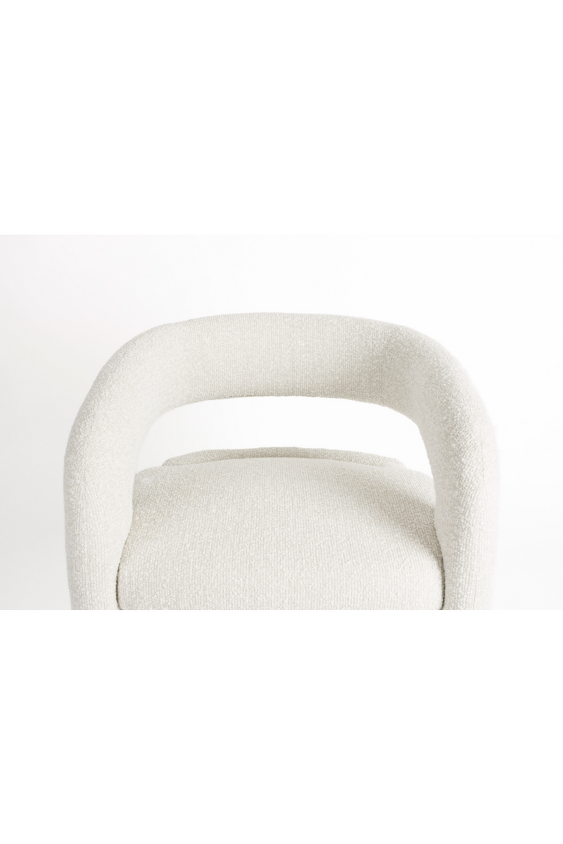 White Curved Lounge Chair | DF Nova | Dutchfurniture.com