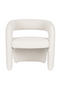 White Curved Lounge Chair | DF Nova | Dutchfurniture.com