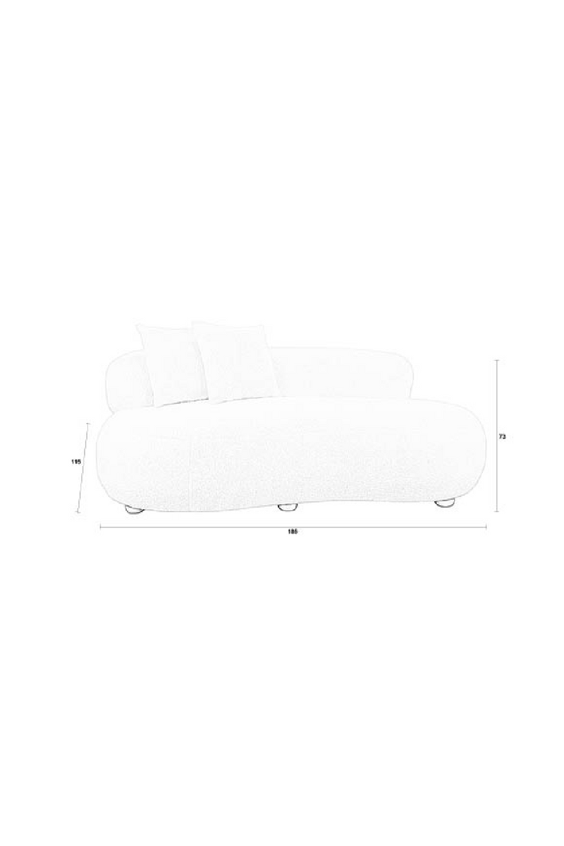 White Curved Sofa | DF Noxx | Dutchfurniture.com