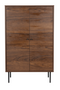 Brown Wooden 2-Door Cabinet | DF Stripes | Oroatrade.com