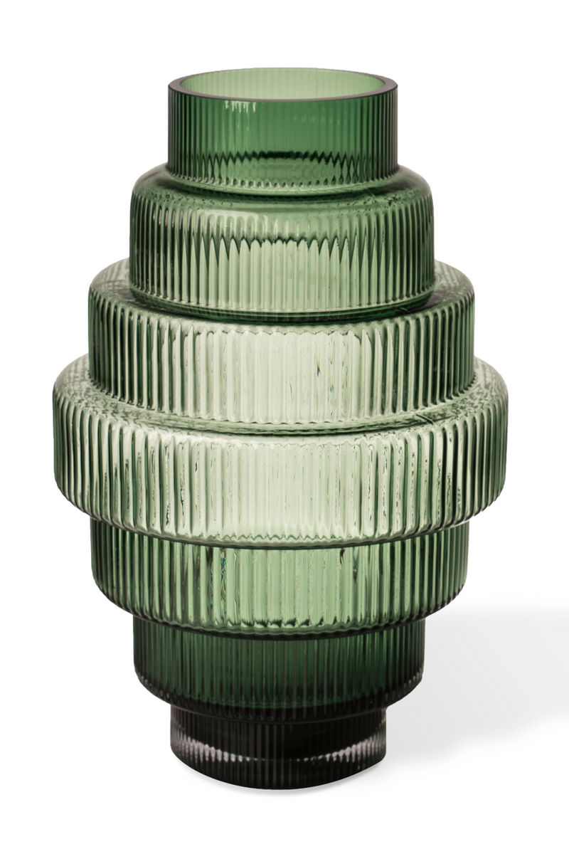 Green Tiered Glass Vase | Pols Potten Steps | Dutchfurniture.com