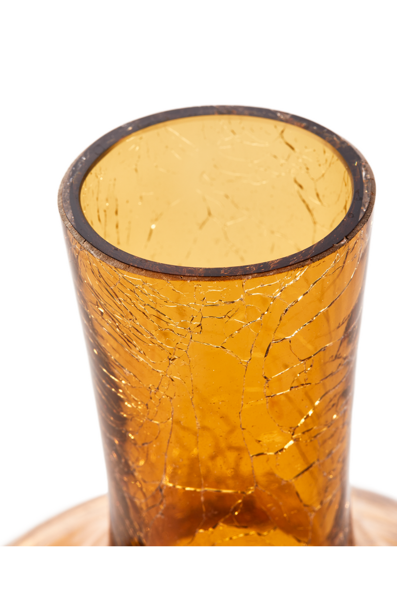 Yellow Crackled Glass Vase | Pols Potten Ball Body | Dutchfurniture.com