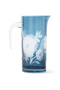 Floral Patterned Blue Glass Pitcher | Pols Potten Peony | Dutchfurniture.com