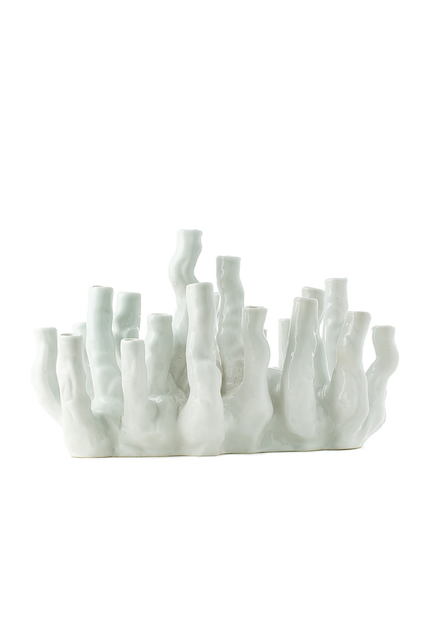 White Porcelain Modern Vase | Pols Potten Coral Reef | Dutchfurniture.com