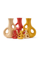 Red Stoneware Vase S | Pols Potten Three Ears | Dutchfurniture.com