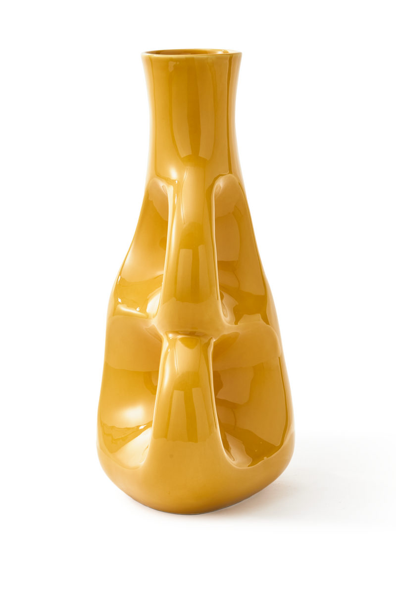 Yellow Stoneware Vase S | Pols Potten Three Ears | Dutchfurniture.com
