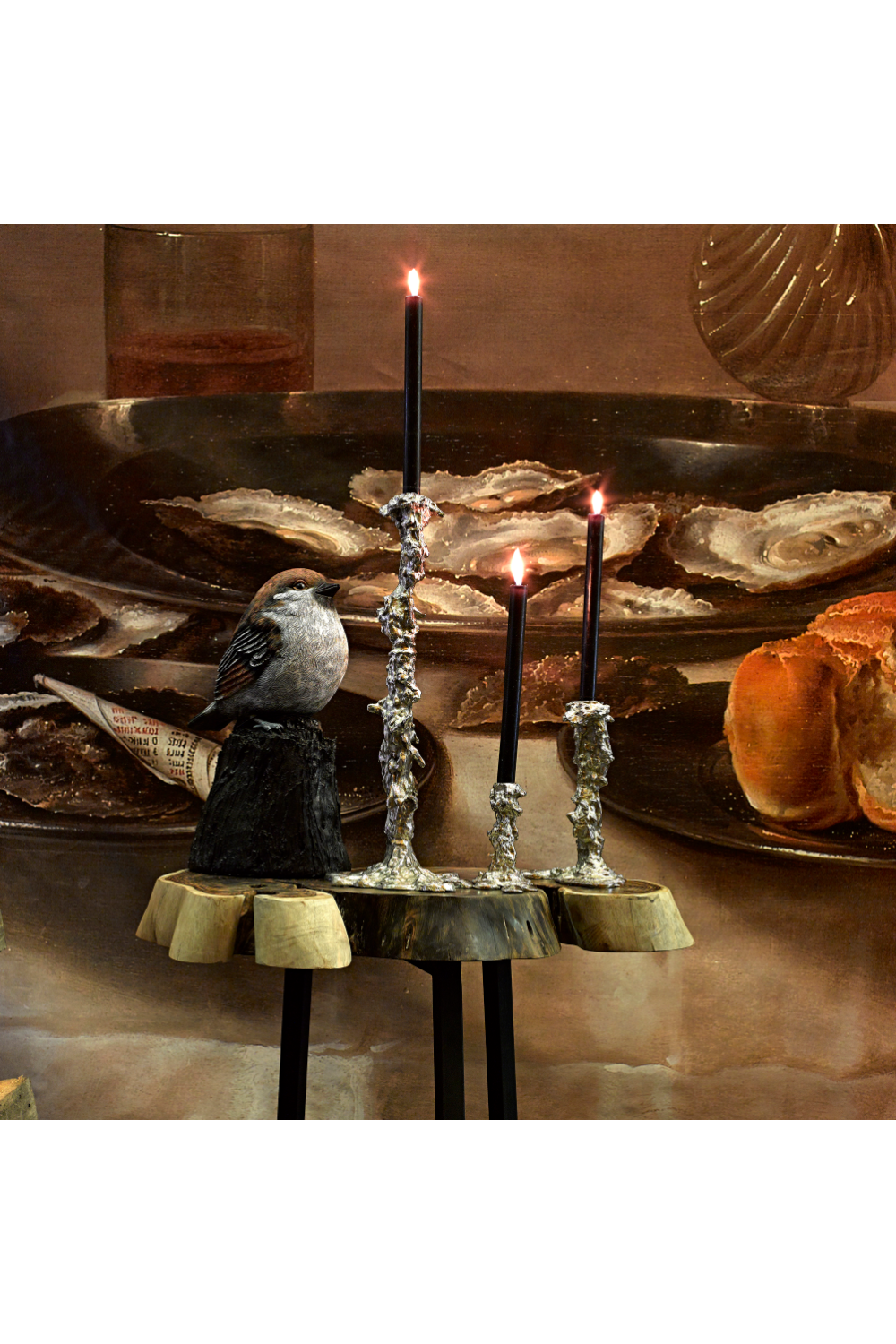 Silver Ornate Candle Holder | Pols Potten Drip | Dutchfurniture.com