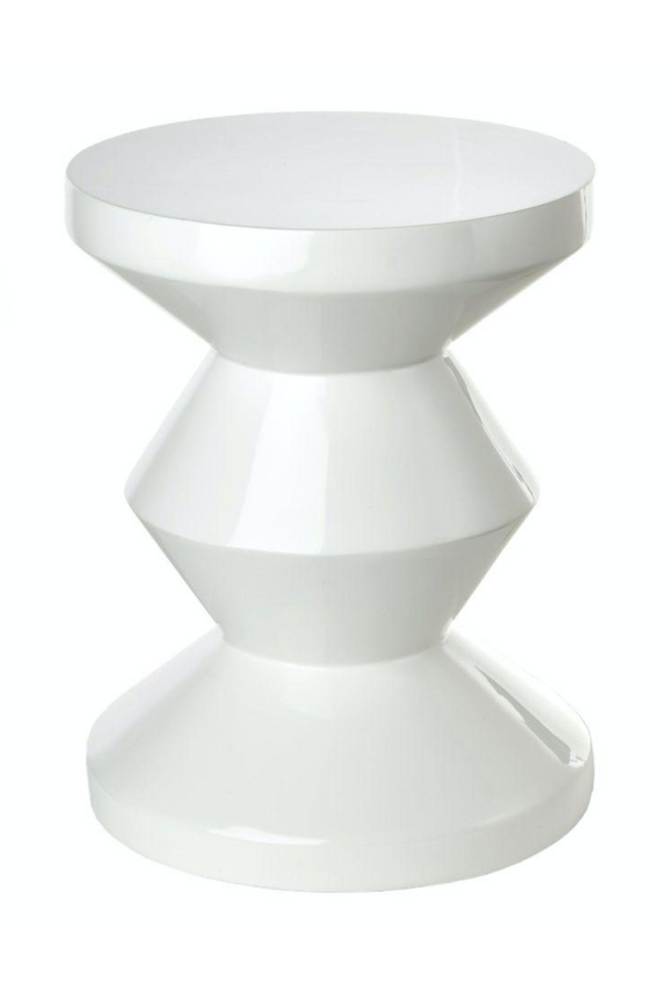 Lacquered Accent Stool | Pols Potten Zig Zag | Dutchfurniture.com