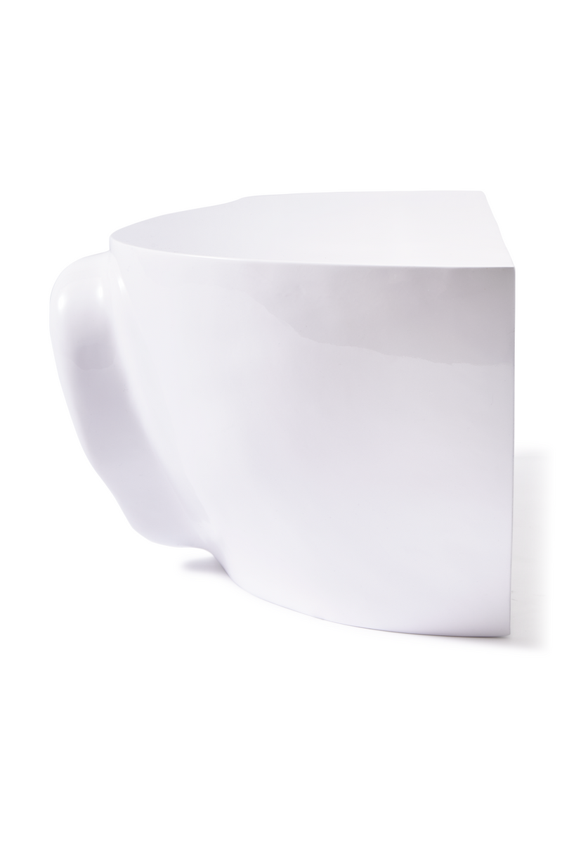 White Sculptural Coffee Table | Pols Potten Head Right | Dutchfurniture.com