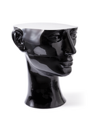 Black Sculptural Chin Coffee Table | Pols Potten Head Left | Dutchfurniture.com