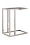 Silver Framed Wooden Side Table | OROA Blackbone | Dutchfurniture.com