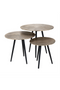 Round Aluminum Coffee Table Set (3) | OROA Vittorio | Dutchfurniture.com