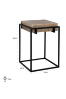 Rustic Aluminum End Table | OROA Calloway | Dutchfurniture.com