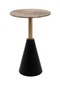 Golden Aluminum Pedestal Side Table M | OROA Cobra | Dutchfurniture.com