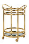 Round Gold Trolley | OROA Hendricks | Dutchfurniture.com