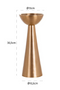 Conical Gold Aluminum Candlestick L | OROA Amaya | Dutchfurniture.com