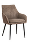 Brown Leather Dining Chair | OROA Chrissy | Dutchfurniture.com
