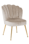 Scalloped Khaki Velvet Chair | OROA Pippa | Dutchfurniture.com